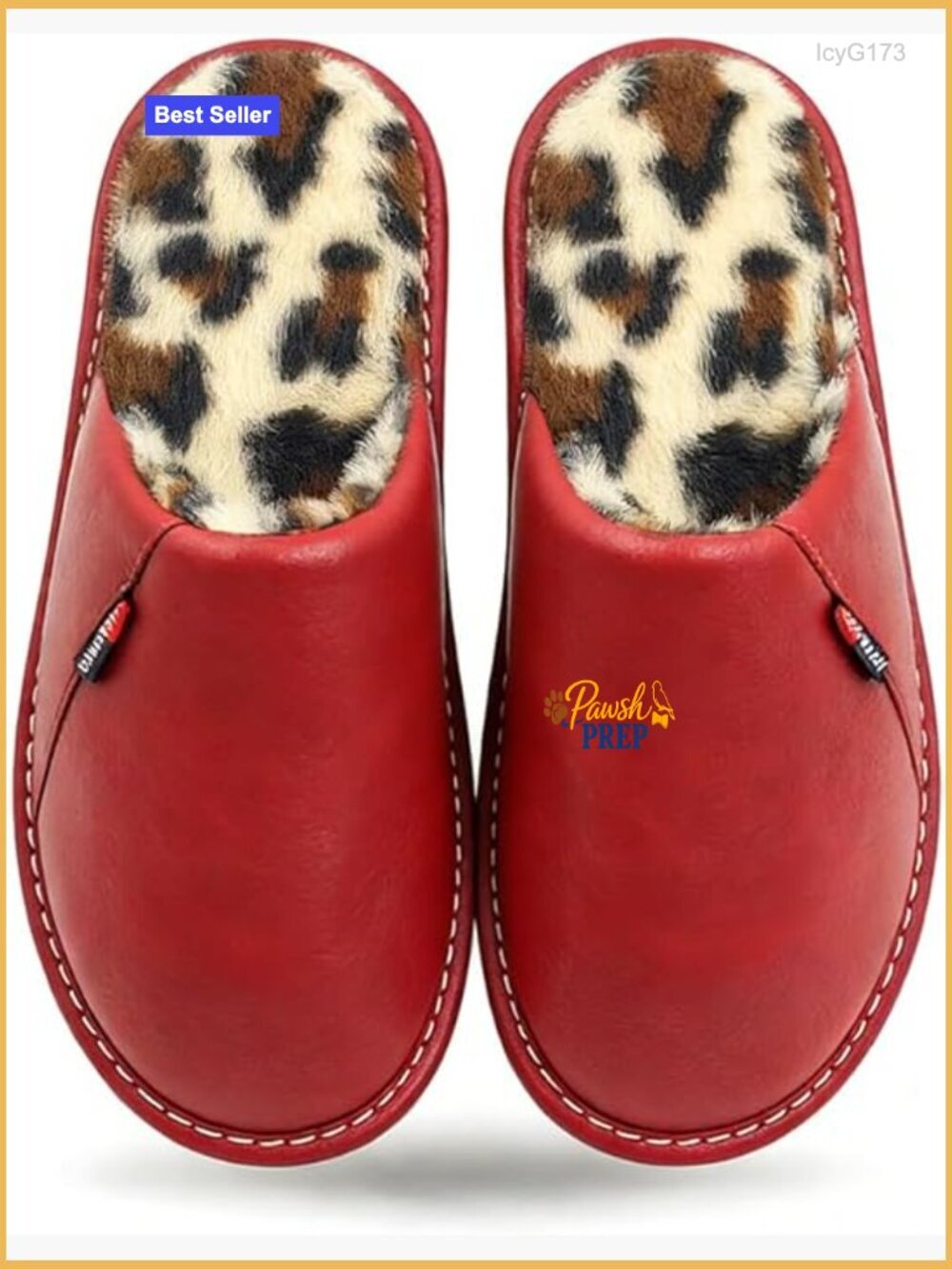 Closed Toe House Slippers, Faux Fur Lined, Water-Resistant, Indoor Outdoor